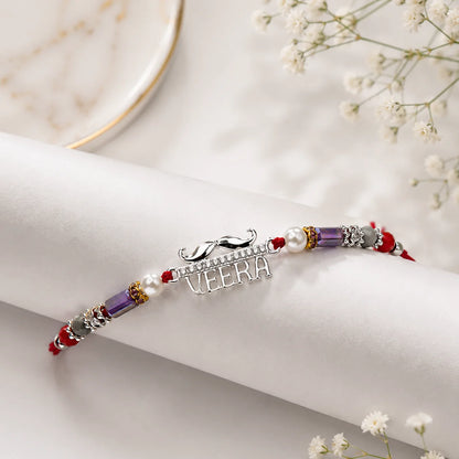 Veera 925 Sterling Silver Rakhi - Rakhi