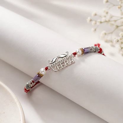 Veera 925 Sterling Silver Rakhi - Rakhi