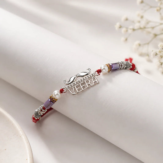 Veera 925 Sterling Silver Rakhi - Rakhi
